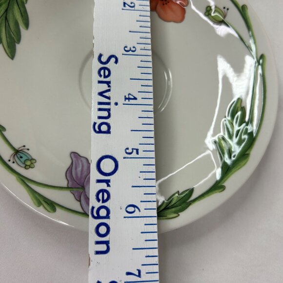 Villeroy & Boch Amapola Espresso Tea Cup & Saucer Set Of 2 Floral Poppy - Picture 14 of 15